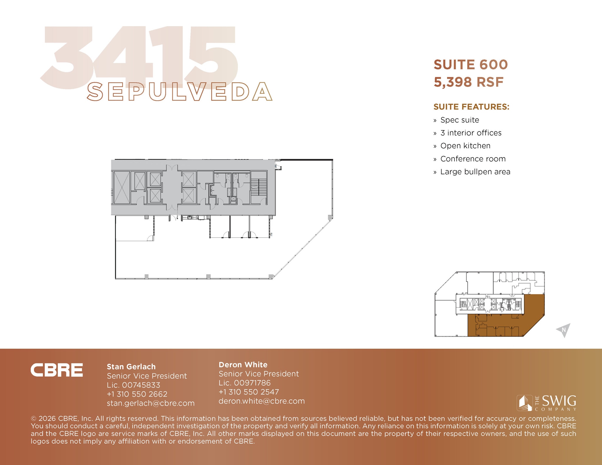 3415 S sepulveda Blvd, Los Angeles, CA à louer Plan d’étage– Image 1 sur 1