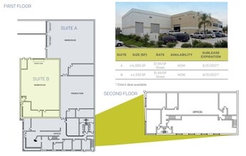12255 Crosthwaite Cir, Poway, CA à louer Plan d’étage– Image 1 sur 1