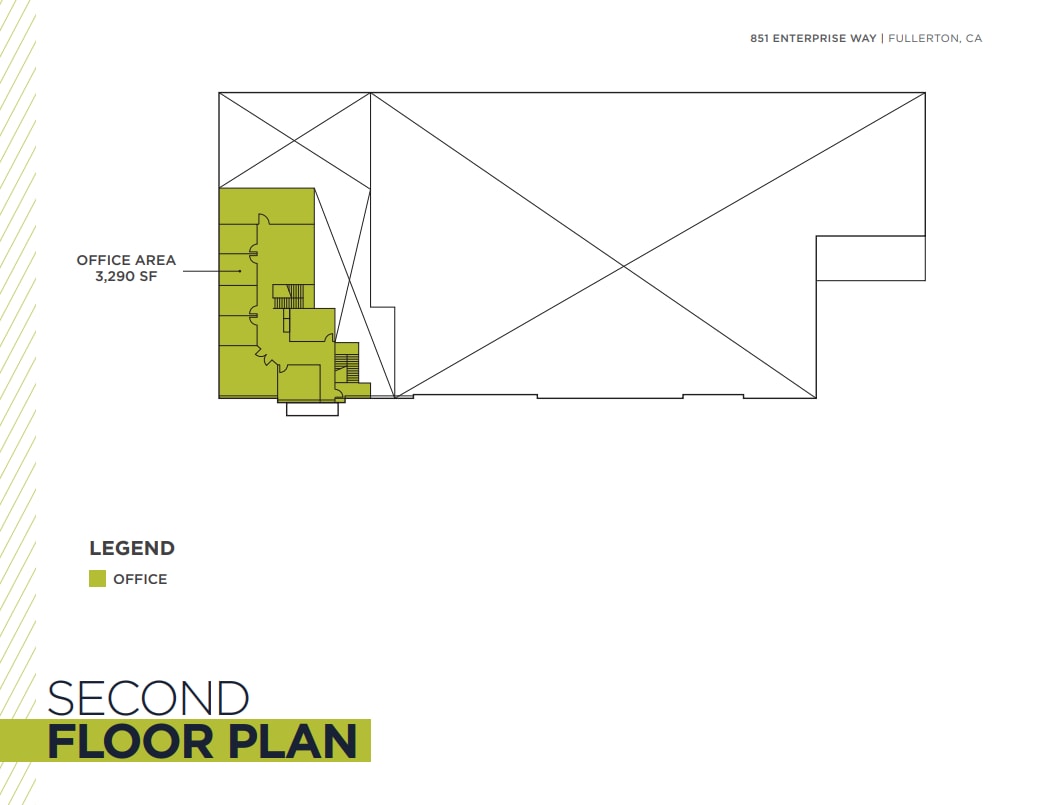 850-851 Enterprise Ave, Fullerton, CA à louer Plan d’étage– Image 1 sur 2
