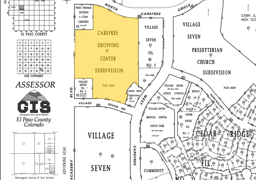 3315-3541 N Academy Blvd, Colorado Springs, CO à louer - Plan cadastral – Image 2 sur 24