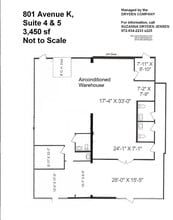 801 K Ave, Plano, TX à louer Plan d’étage– Image 1 sur 1