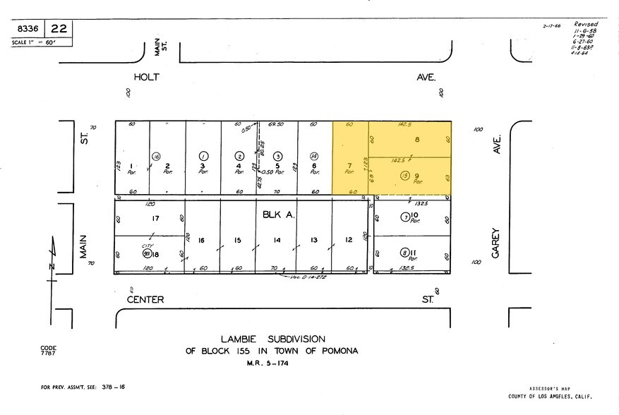 499 N Garey Ave, Pomona, CA à vendre - Plan cadastral – Image 2 sur 21