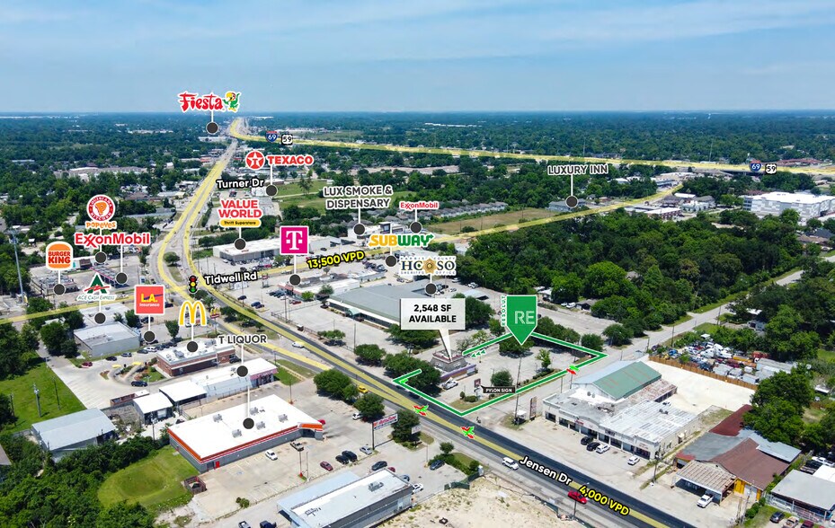 9302 Jensen Dr, Houston, TX à vendre - Aérien – Image 3 sur 3