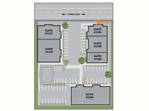 1312-1320 E Powell Blvd, Gresham, OR à louer Plan de site– Image 2 sur 4