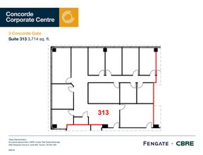 3 Concorde Gate, Toronto, ON à louer Plan d’étage– Image 1 sur 1