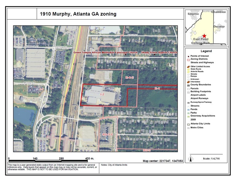 1910 Murphy Ave SW, Atlanta, GA à louer - Aérien – Image 3 sur 9