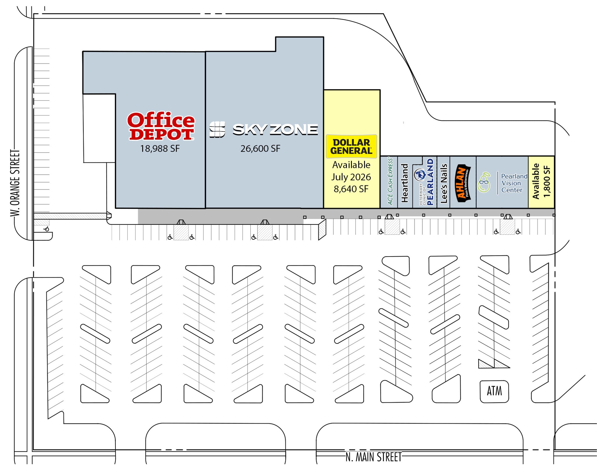 2004-2032 N Main St, Pearland, TX à louer Plan de site– Image 1 sur 1
