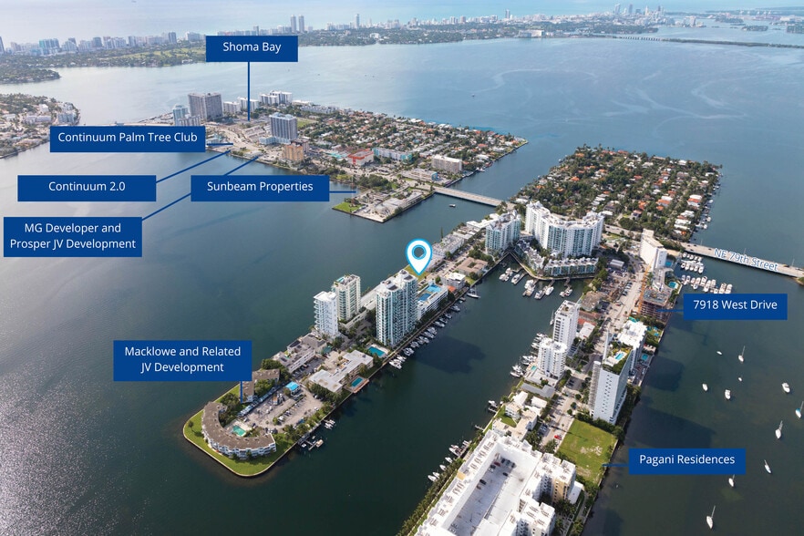 7923-7931 East Dr, North Bay Village, FL à vendre - Aérien – Image 2 sur 6