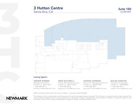 3 Hutton Centre Dr, Santa Ana, CA à louer Plan d’étage– Image 1 sur 1