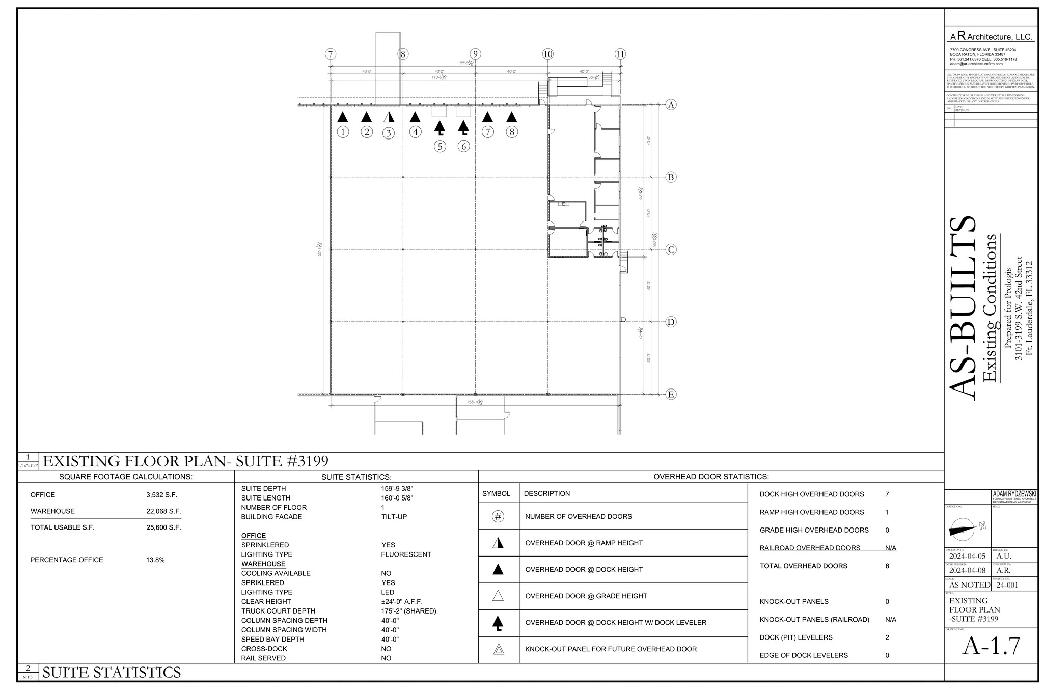 3801-3899 SW 30th Ave, Fort Lauderdale, FL à louer Plan de site– Image 1 sur 1