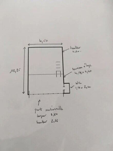 Local d’activités dans La Teste-de-Buch à louer - Plan d’étage – Image 3 sur 3