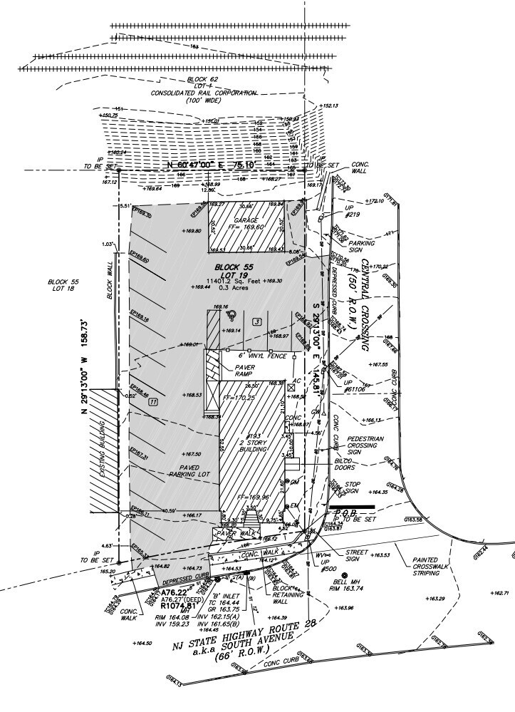 191 South Ave, Fanwood, NJ à vendre Plan de site– Image 1 sur 2