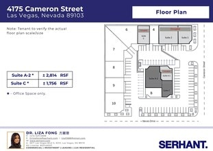 4175 Cameron St, Las Vegas, NV à louer Plan d’étage– Image 2 sur 2