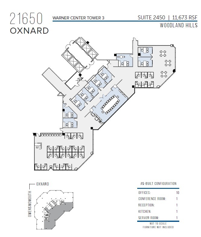 21600 Oxnard St, Woodland Hills, CA à louer Plan d’étage– Image 1 sur 1