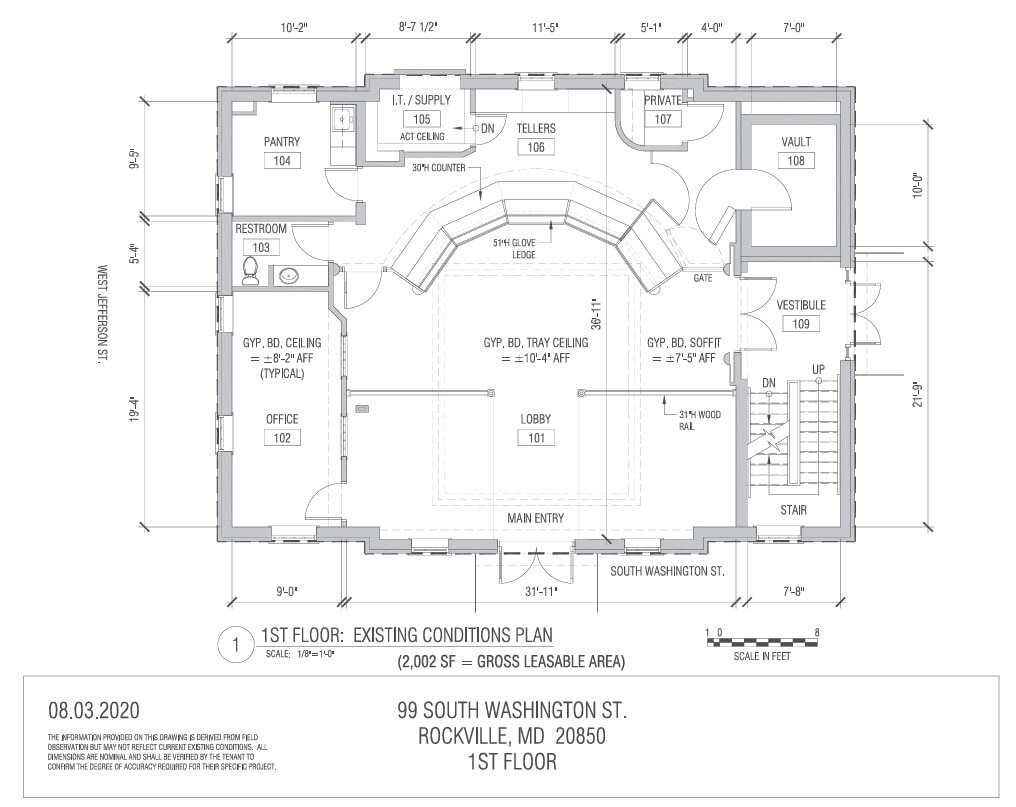 99 S Washington St, Rockville, MD à vendre Plan d’étage– Image 1 sur 1