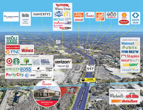 N Chick fil A, Tampa, FL - VUE AÉRIENNE  vue de carte - Image1