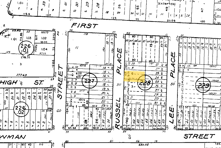 208 Russell Pl, Hackensack, NJ à vendre - Plan cadastral – Image 2 sur 8