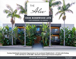 Plus de détails pour 4938 Rosewood Ave, Los Angeles, CA - Logement à vendre