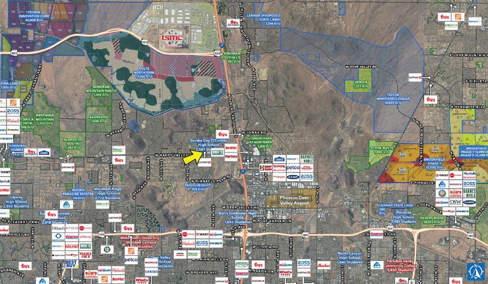 3780-3890 W Happy Valley Rd, Glendale, AZ à louer - Photo de l’immeuble – Image 3 sur 7
