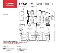 20341 Birch St, Newport Beach, CA à louer Plan d’étage– Image 1 sur 1