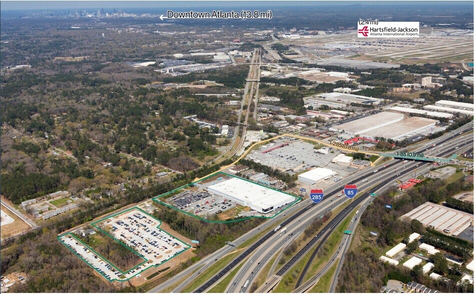 2856 Sullivan Rd, College Park, GA à louer - Aérien – Image 2 sur 3