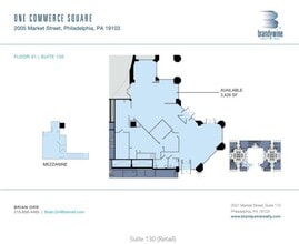 2001 Market St, Philadelphia, PA à louer Plan d’étage– Image 1 sur 1