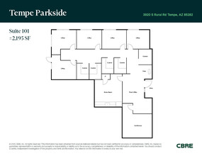 3920 S Rural Rd, Tempe, AZ à vendre Plan d’étage– Image 1 sur 1