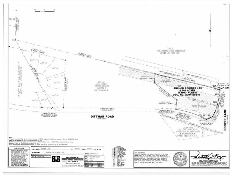 7804 Cooper Ln, Austin, TX à vendre - Plan cadastral – Image 2 sur 26