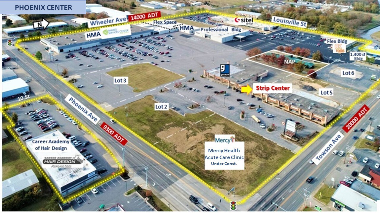 4600 Towson Ave, Fort Smith, AR à louer Aérien– Image 1 sur 2