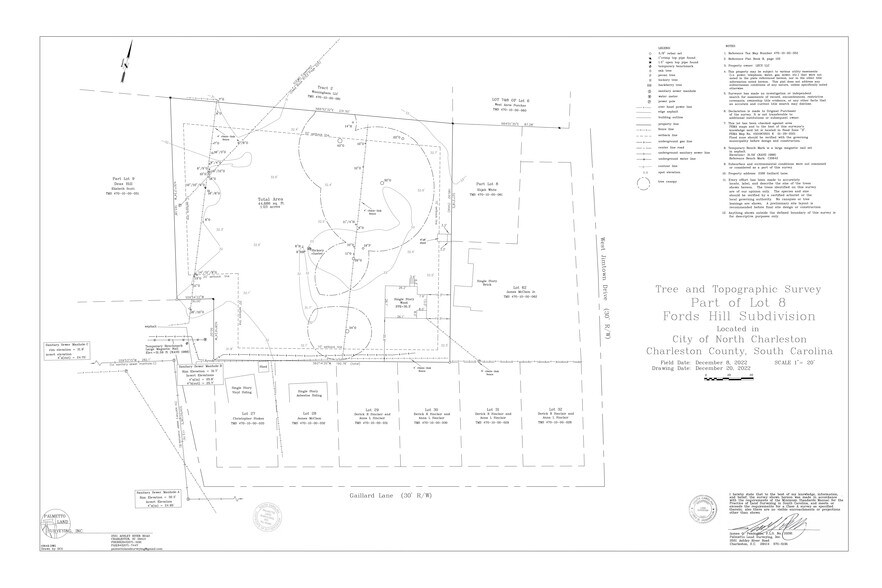2168 Gaillard Ln, North Charleston, SC à vendre - Plan de site – Image 2 sur 2
