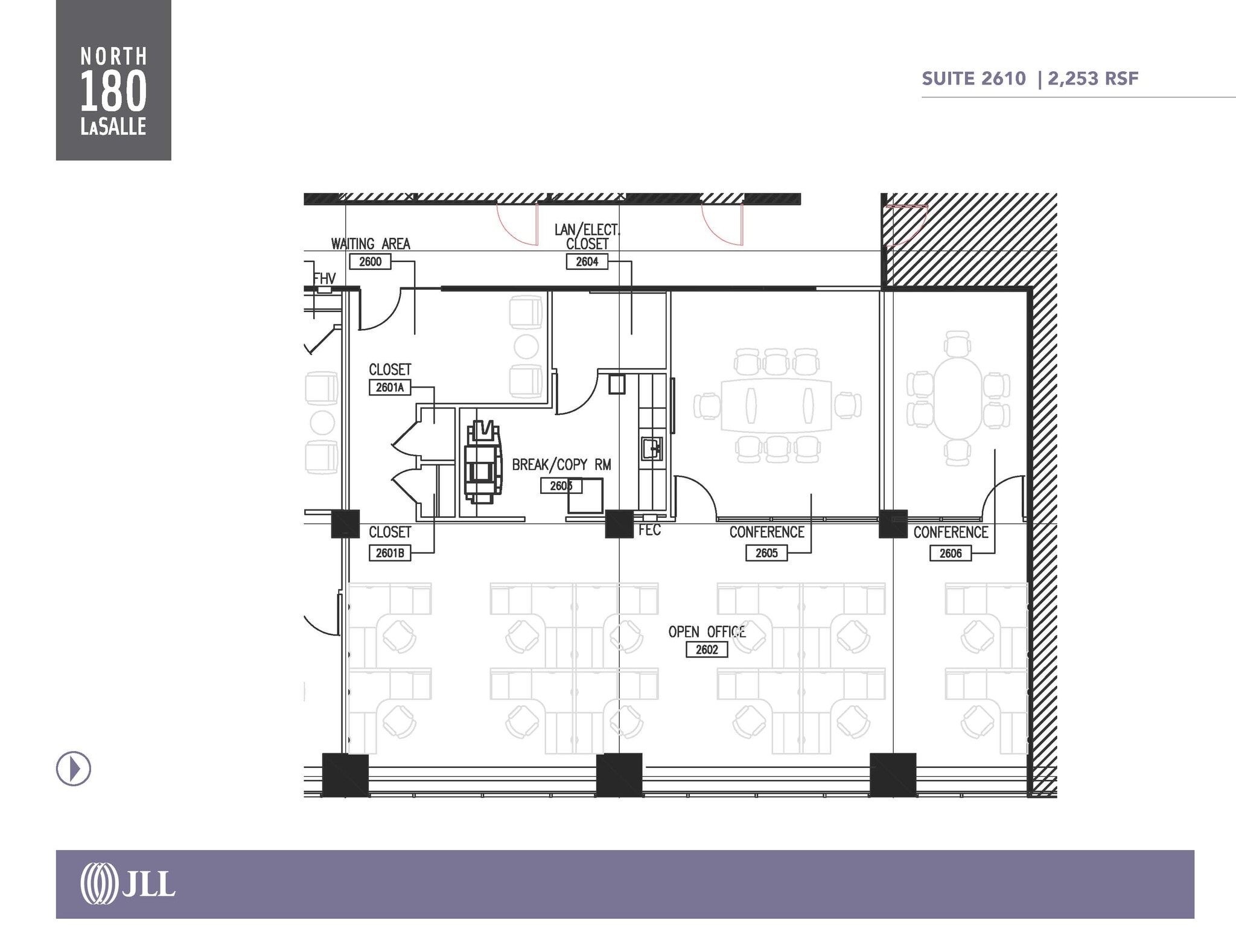 180 N LaSalle St, Chicago, IL à louer Plan d’étage– Image 1 sur 10