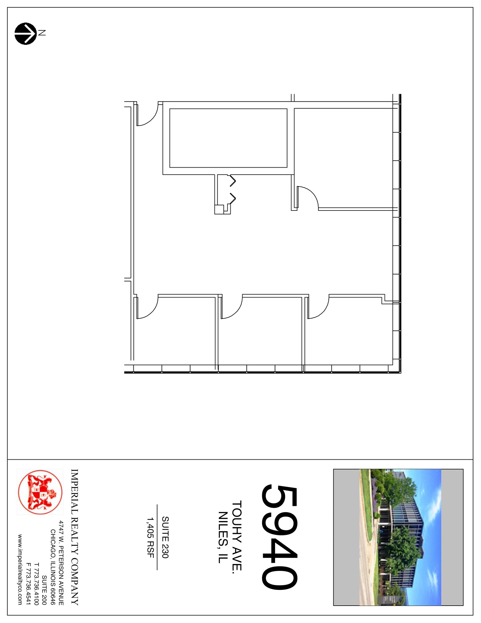 5940 W Touhy Ave, Niles, IL à louer Plan de site– Image 1 sur 8