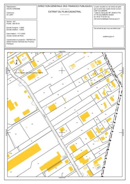 Terrain dans Saint-Jory à vendre - Plan d’étage – Image 3 sur 3