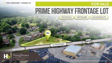 1708 W Kingshighway, Paragould, AR - VUE AÉRIENNE vue de carte - Image1