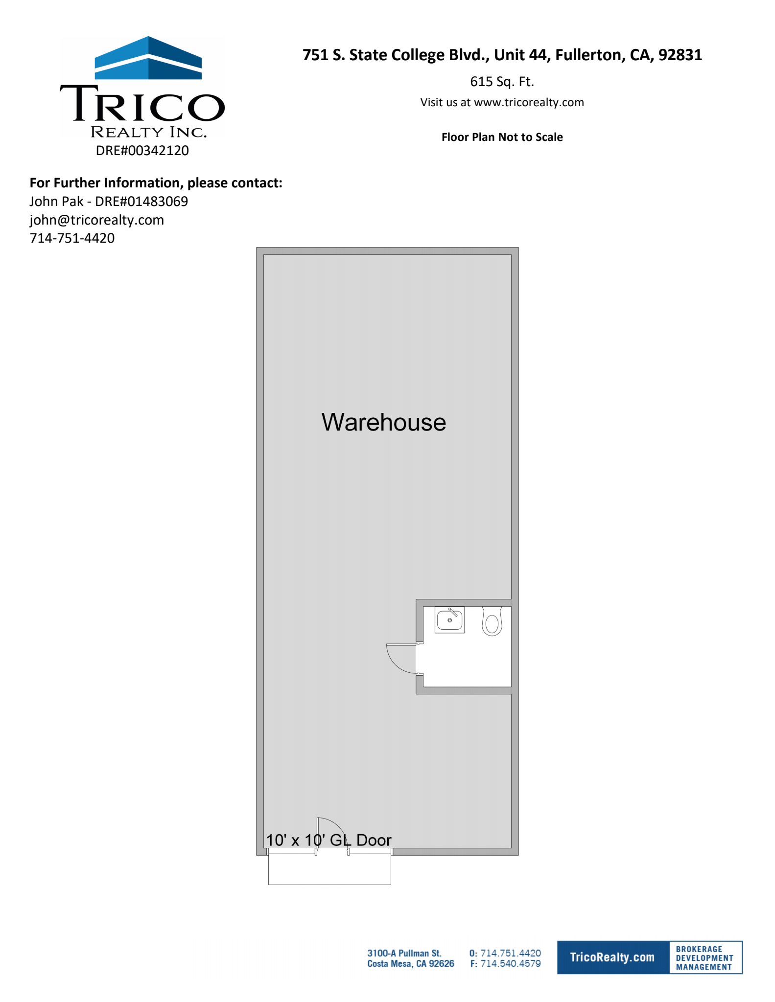 667-759 S State College Blvd, Fullerton, CA à louer Plan d’étage– Image 1 sur 1