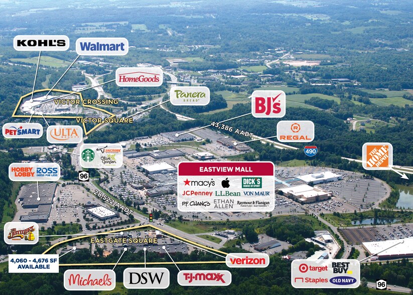 50 Square Dr, Victor, NY à louer - Aérien – Image 3 sur 4