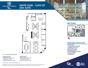 1099 18th St, Denver, CO à louer Plan d’étage– Image 1 sur 3