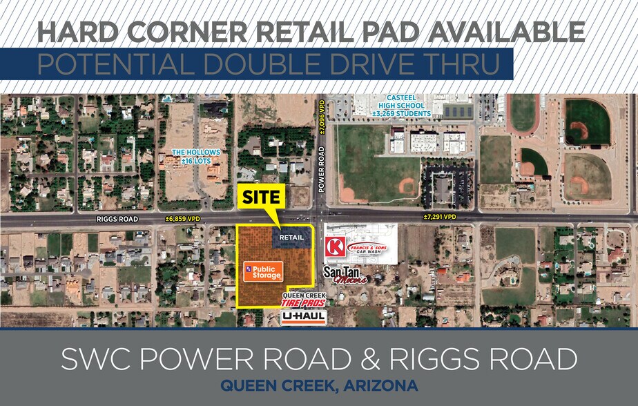 SWC Power & Riggs Rd, Chandler, AZ à louer - Aérien – Image 1 sur 2