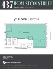 437 Boylston St, Boston, MA à louer Plan d’étage– Image 1 sur 1