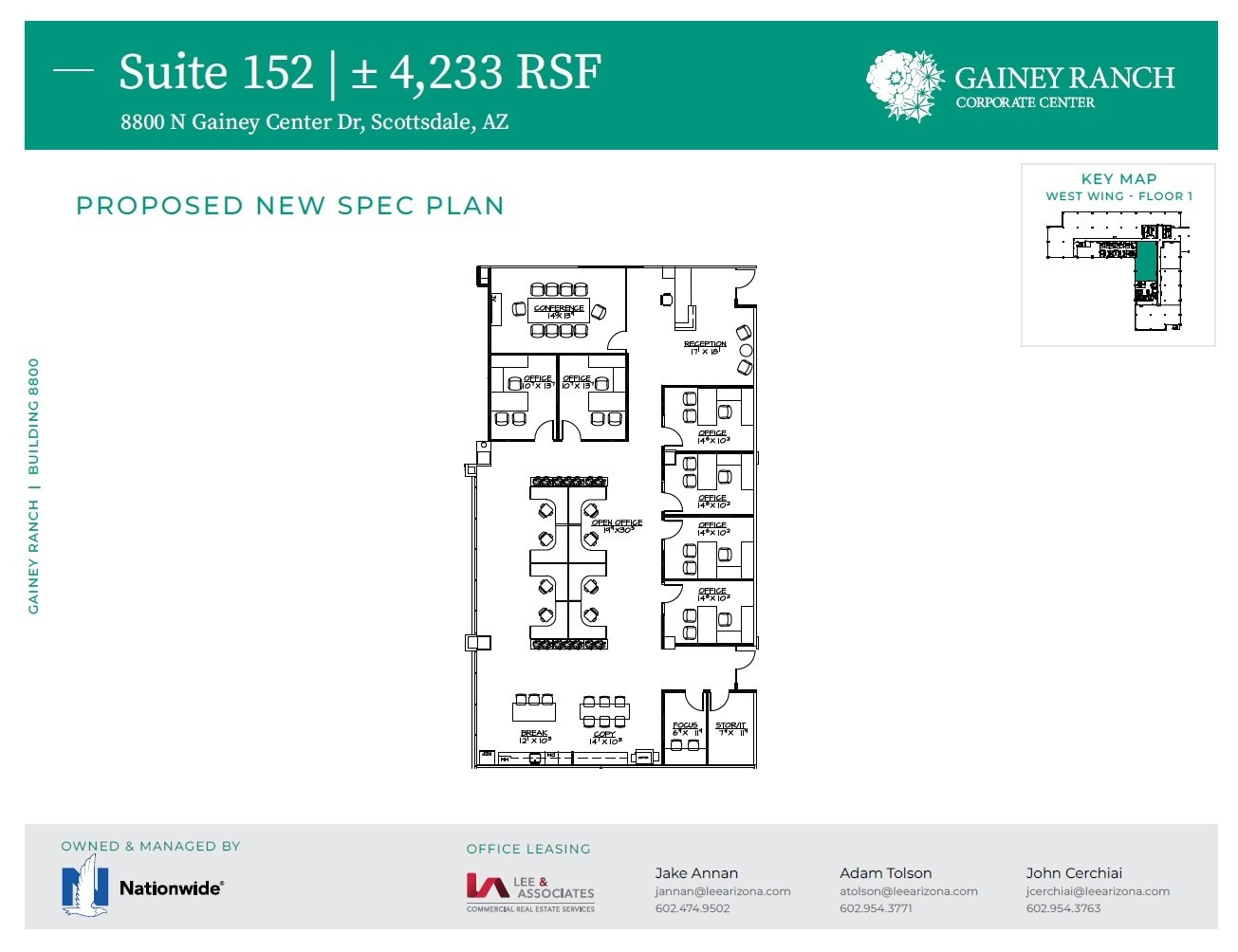 8800 N Gainey Center Dr, Scottsdale, AZ à louer Plan d’étage– Image 1 sur 1