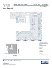 9100 Wilshire Blvd, Beverly Hills, CA à louer Plan d’étage– Image 1 sur 1