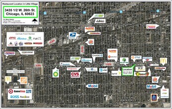 3435 1/2 W 26th St, Chicago, IL - VUE AÉRIENNE  vue de carte