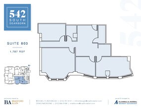 542-550 S Dearborn St, Chicago, IL à louer Plan d’étage– Image 2 sur 2