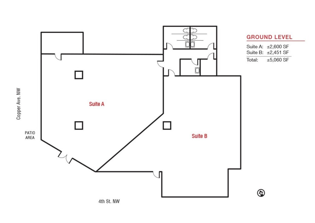 400 Tijeras Ave NW, Albuquerque, NM 87102 - Lot A -  - Plan d’étage - Image 1 of 1