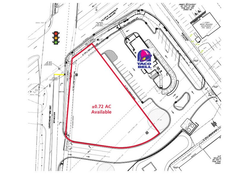 Hwy 29 & Lentz Rd, China Grove, NC à louer - Plan de site – Image 3 sur 3