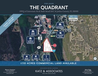 Plus de détails pour SWQ of Interstate 95 & State Road 207, Elkton, FL - Terrain à louer