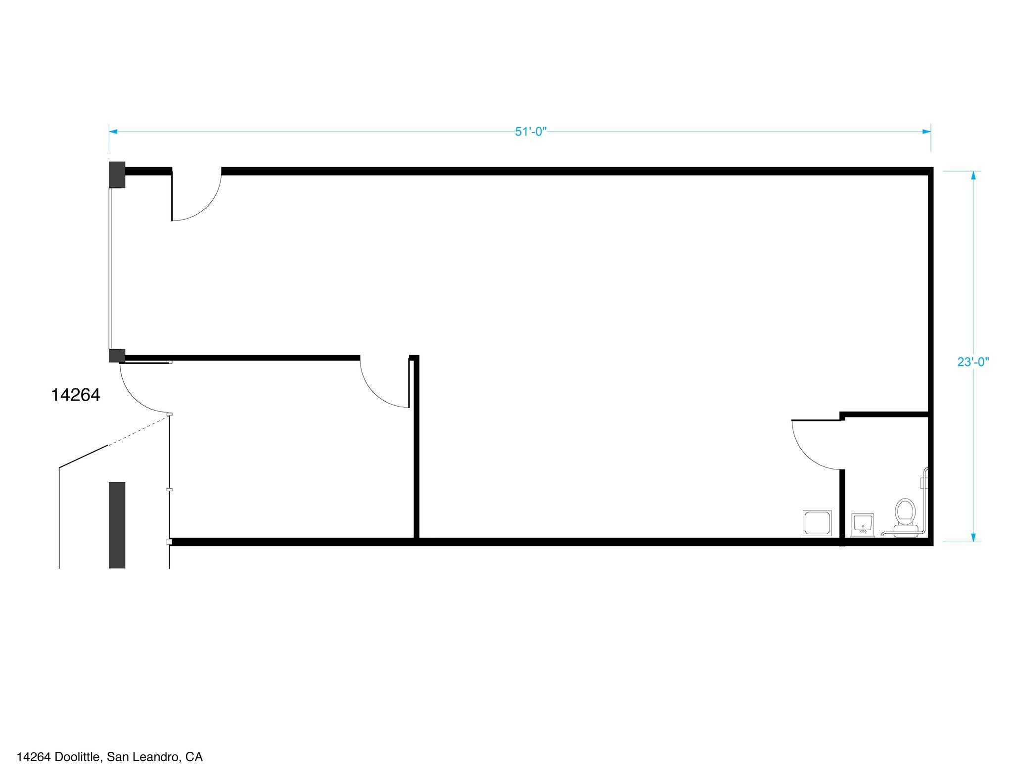 14256-14280 Doolittle Dr, San Leandro, CA à louer Plan de site– Image 1 sur 2
