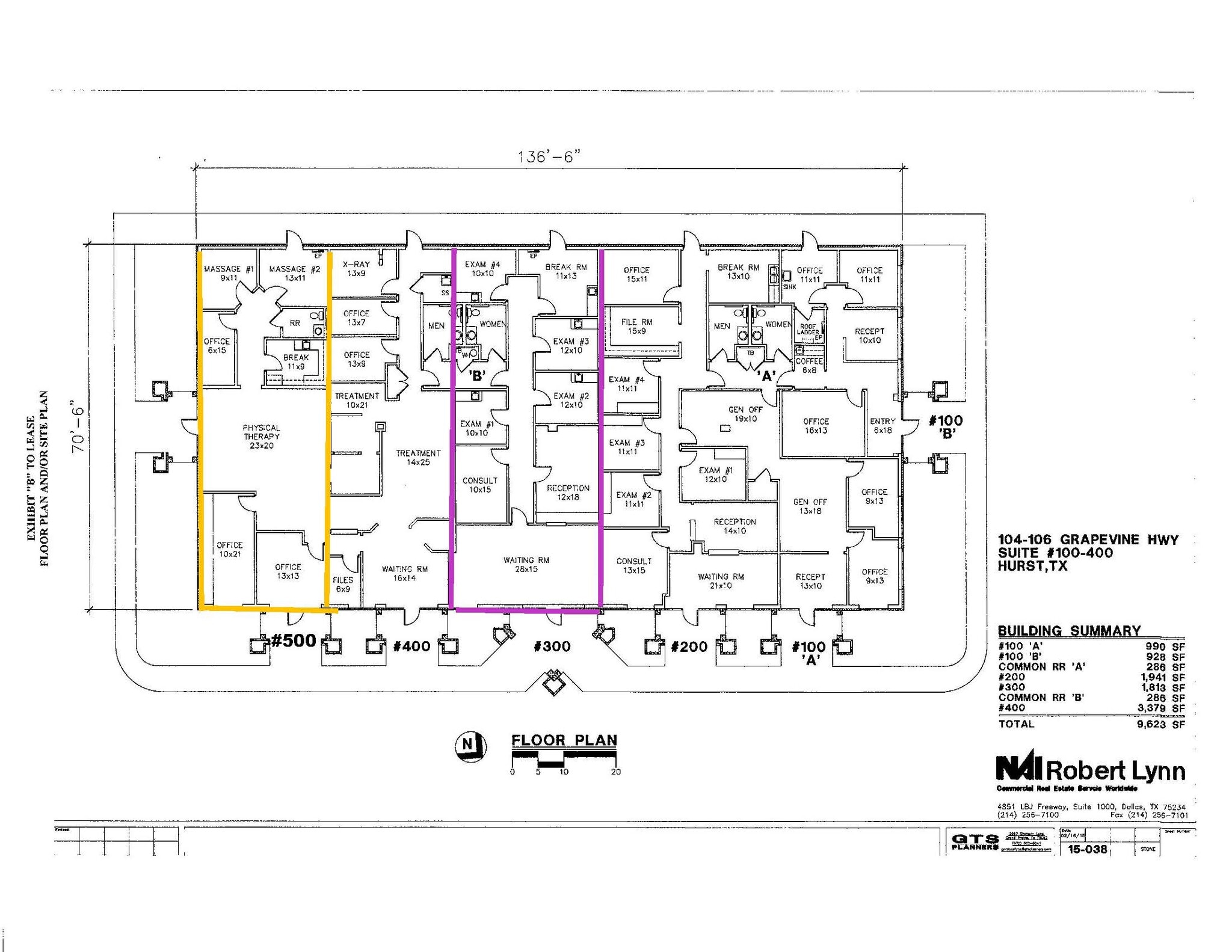 104-106 Grapevine Hwy, Hurst, TX à louer Plan d’étage– Image 1 sur 1