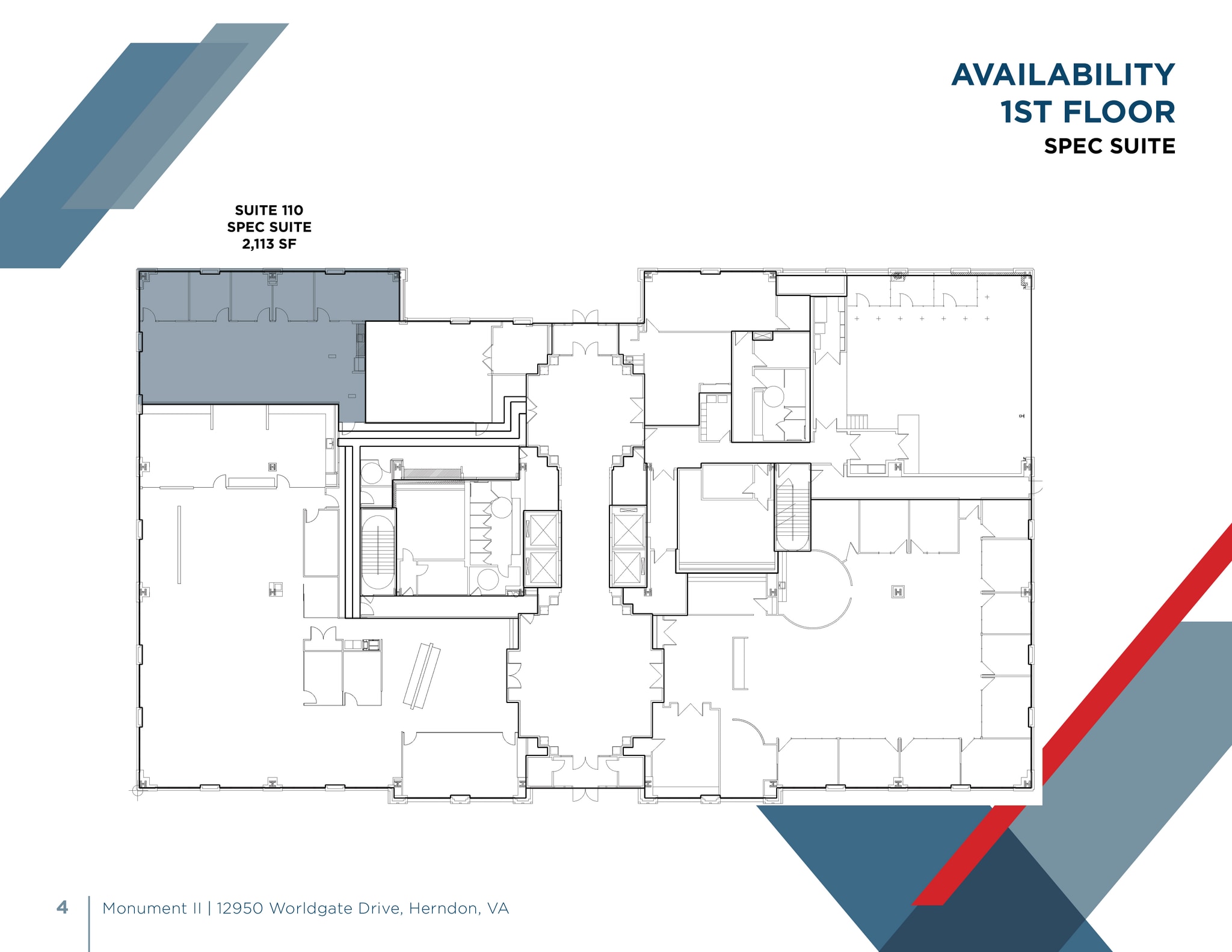 12950 Worldgate Dr, Herndon, VA à louer Plan d’étage– Image 1 sur 1
