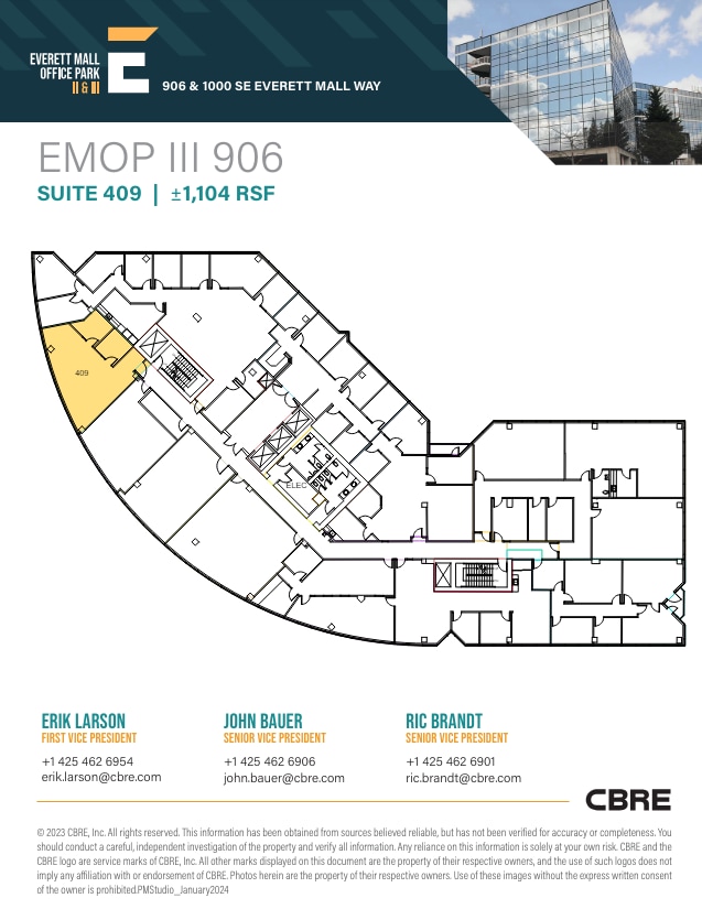 906 SE Everett Mall Way, Everett, WA à louer Plan d’étage– Image 1 sur 1